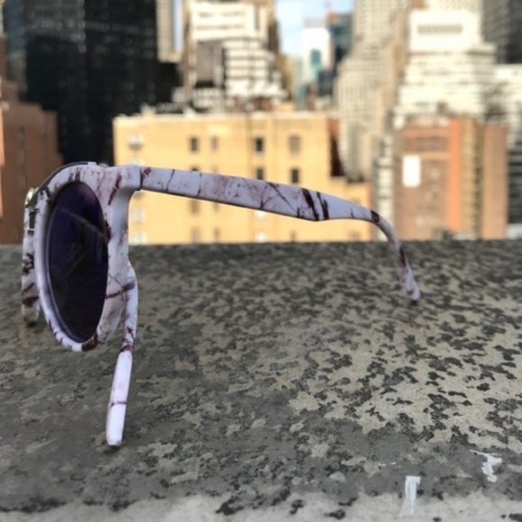 Anthro Everest Marbled Aviator Sunglasses - Picture 6 of 7